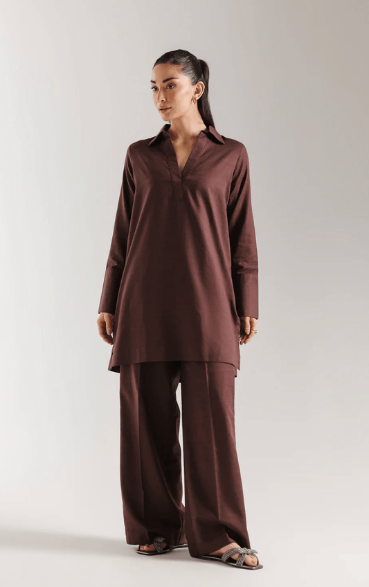 Solid Suit Burgundy - ETHNC - Khushi Boutique