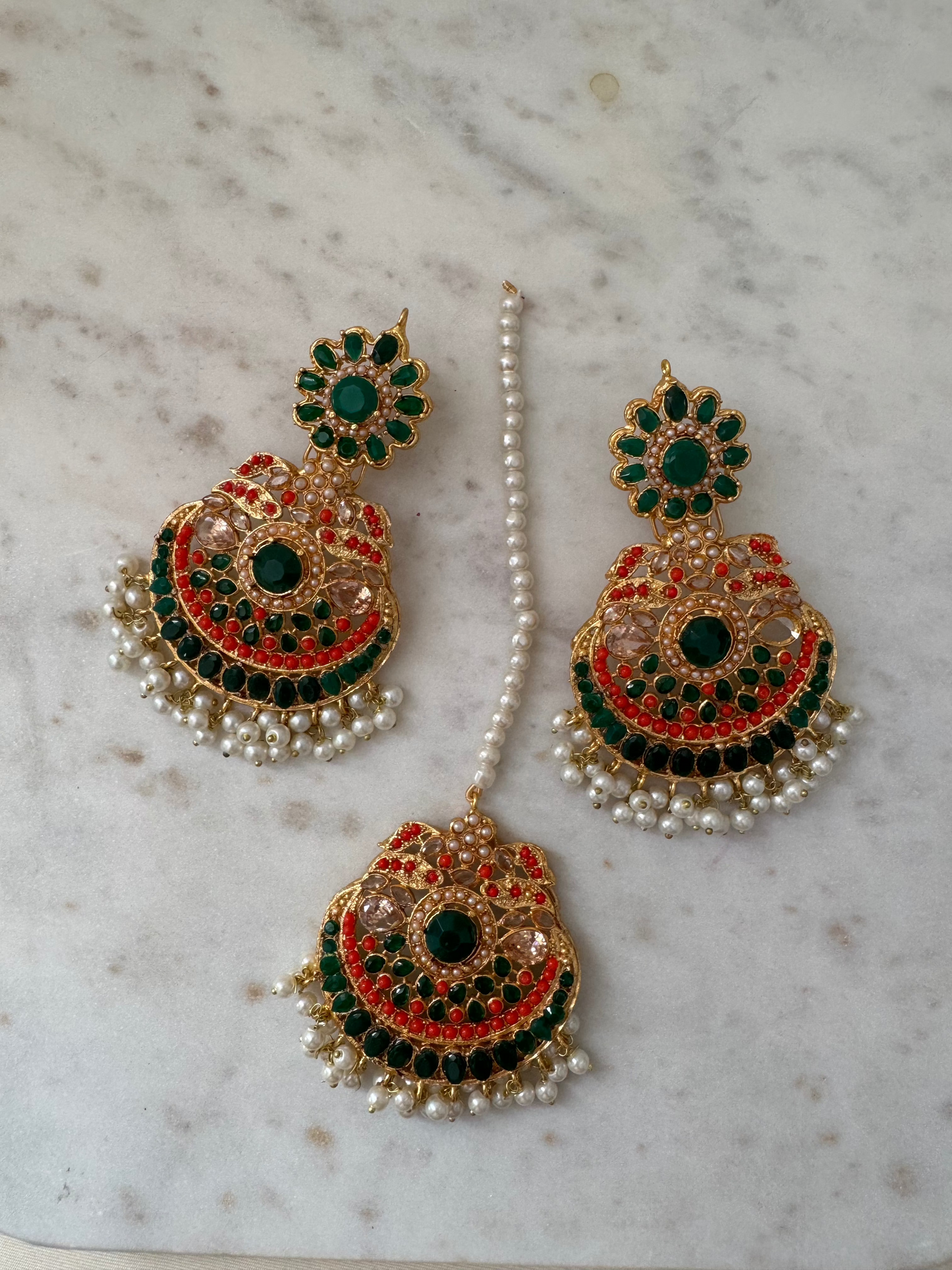 Bindiya Kanta - Earrings with Headpiece
