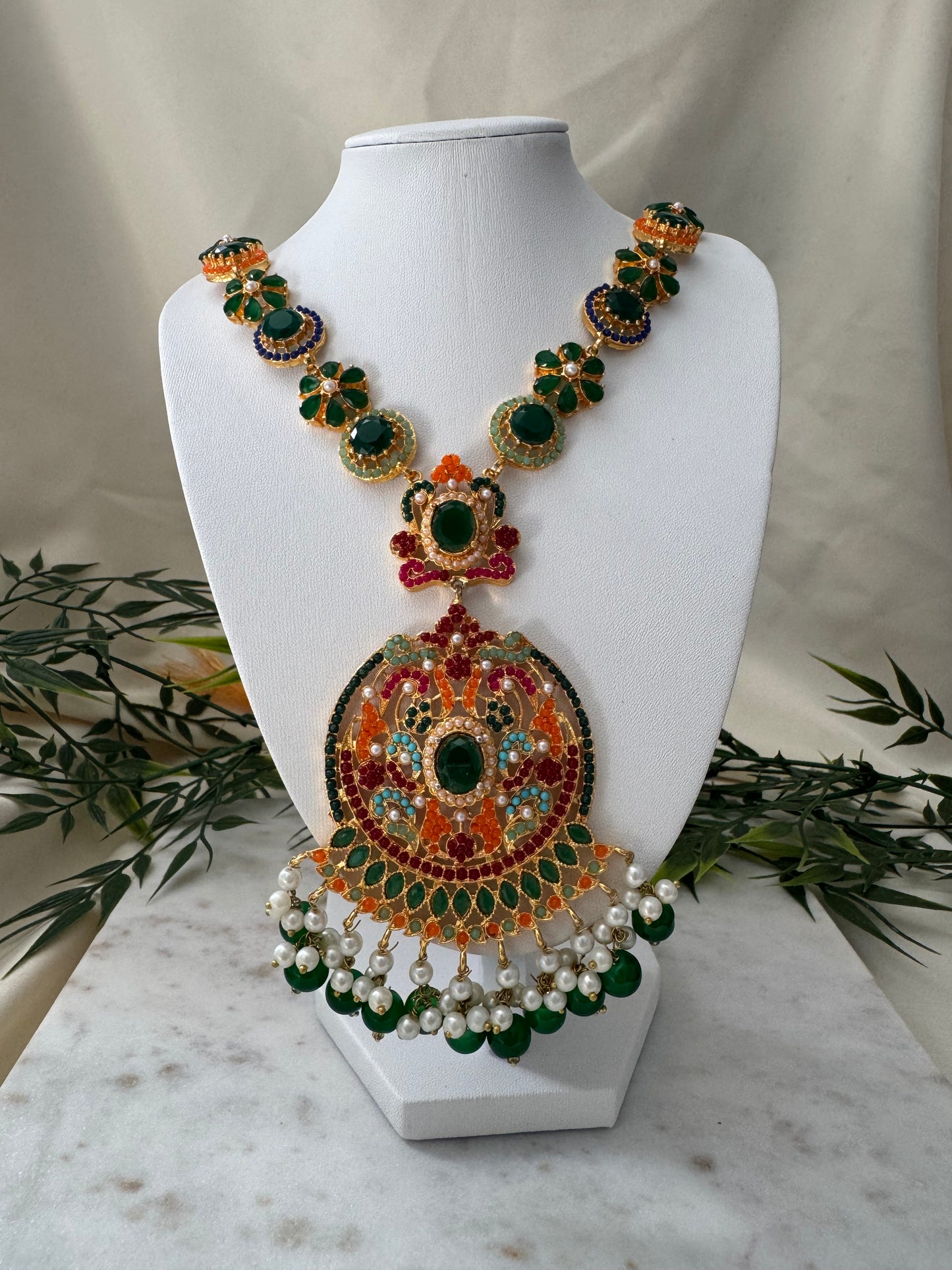 Mala Set Green - Necklace