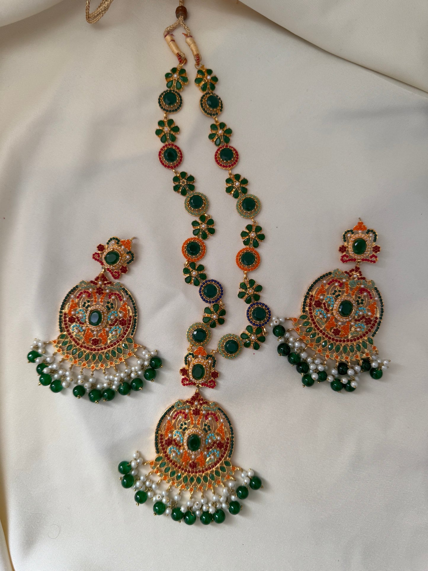 Mala Set Green - Necklace
