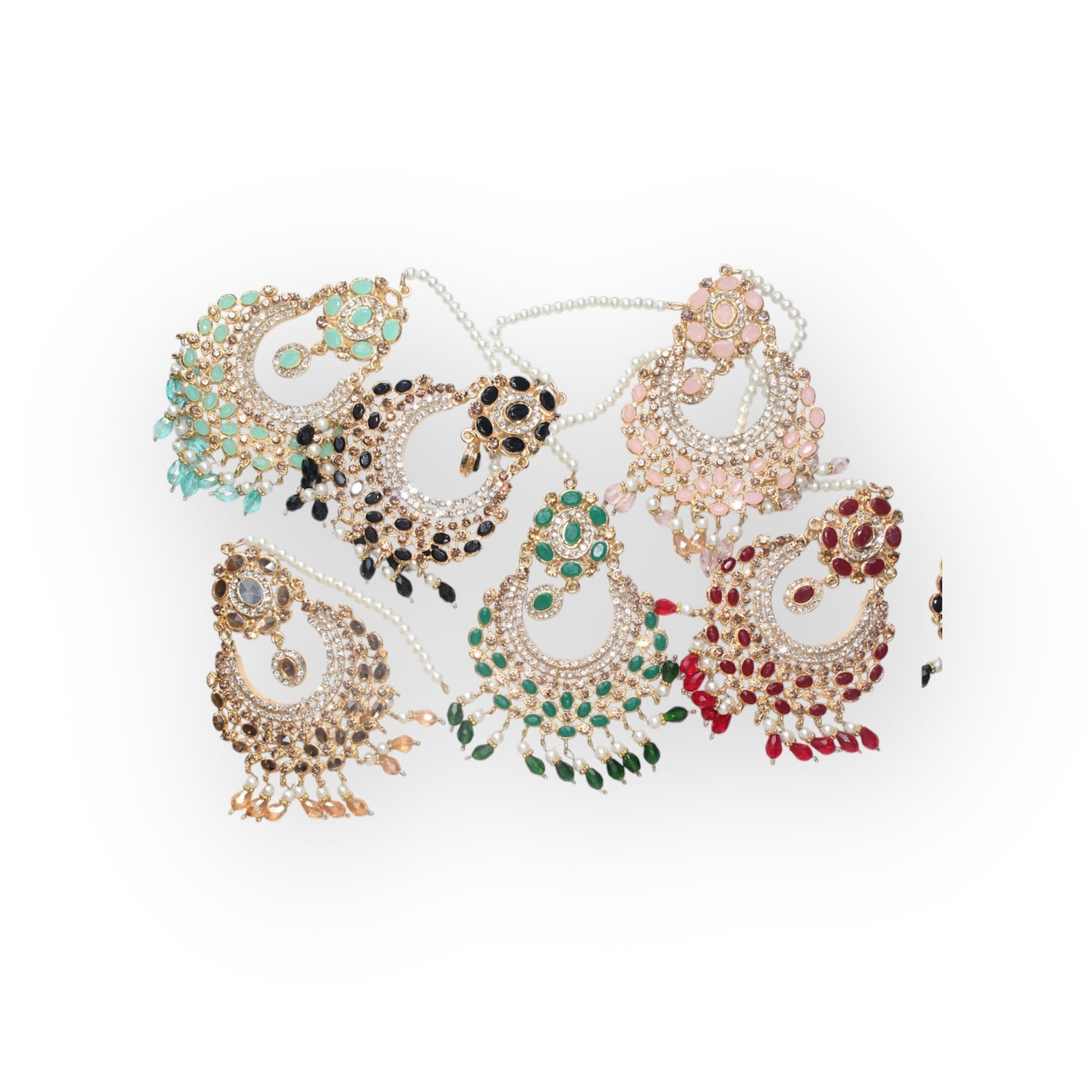 Bindi Kanta - Earrings with Headpiece - Khushi Boutique