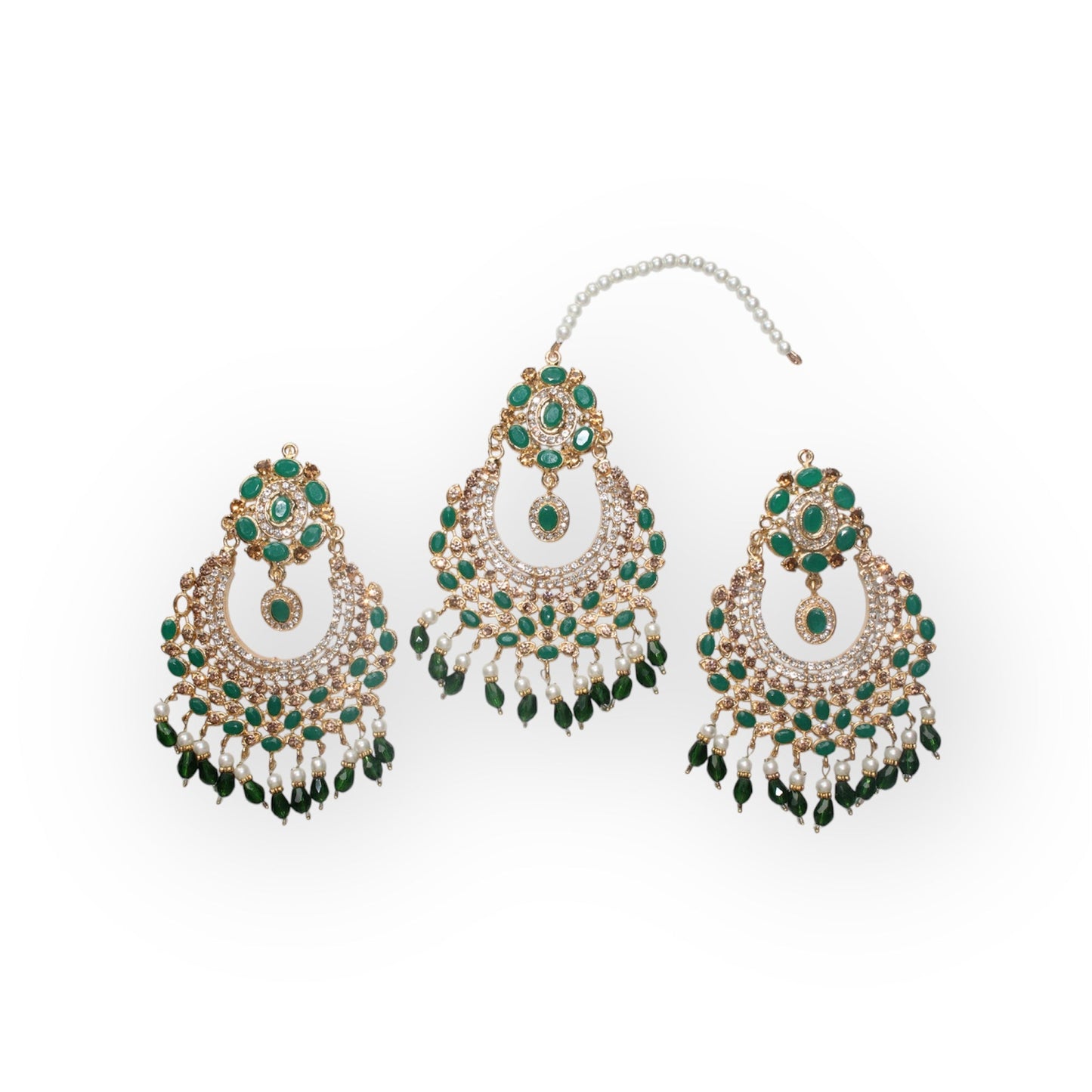 Bindi Kanta - Earrings with Headpiece - Khushi Boutique