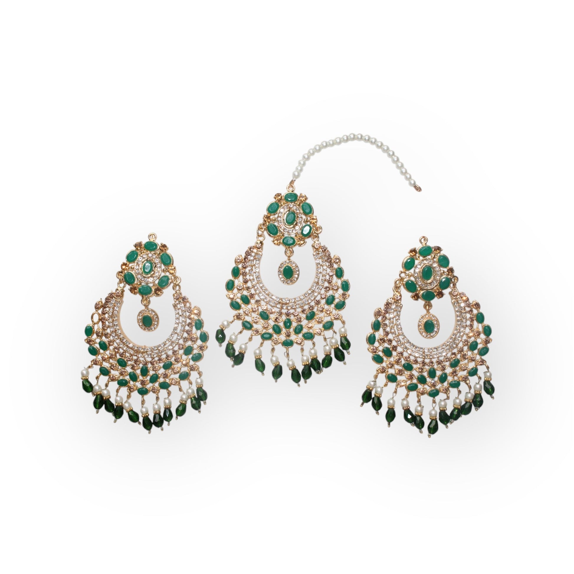 Bindi Kanta - Earrings with Headpiece - Khushi Boutique