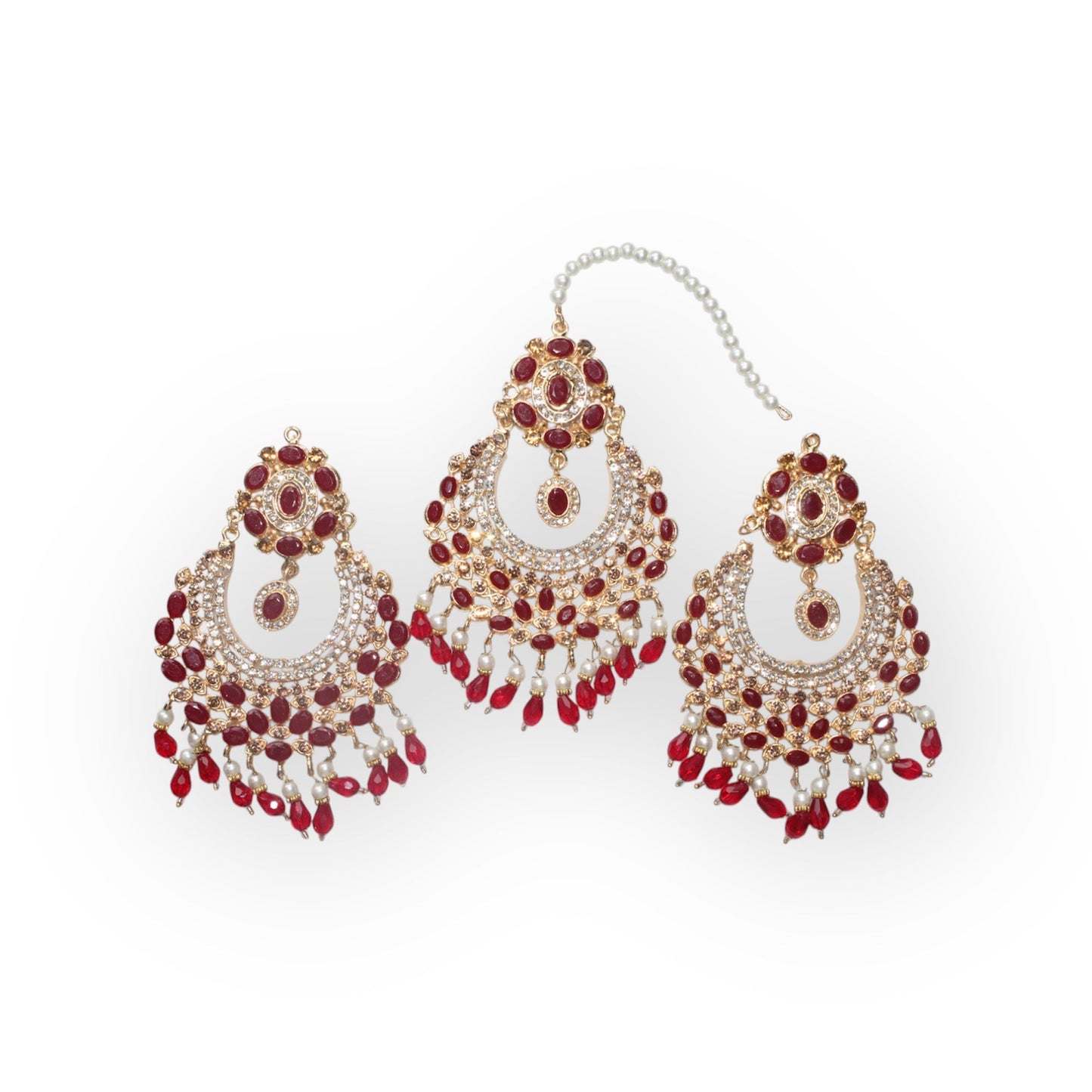 Bindi Kanta - Earrings with Headpiece - Khushi Boutique