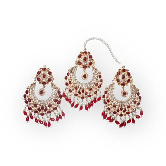Bindi Kanta - Earrings with Headpiece - Khushi Boutique