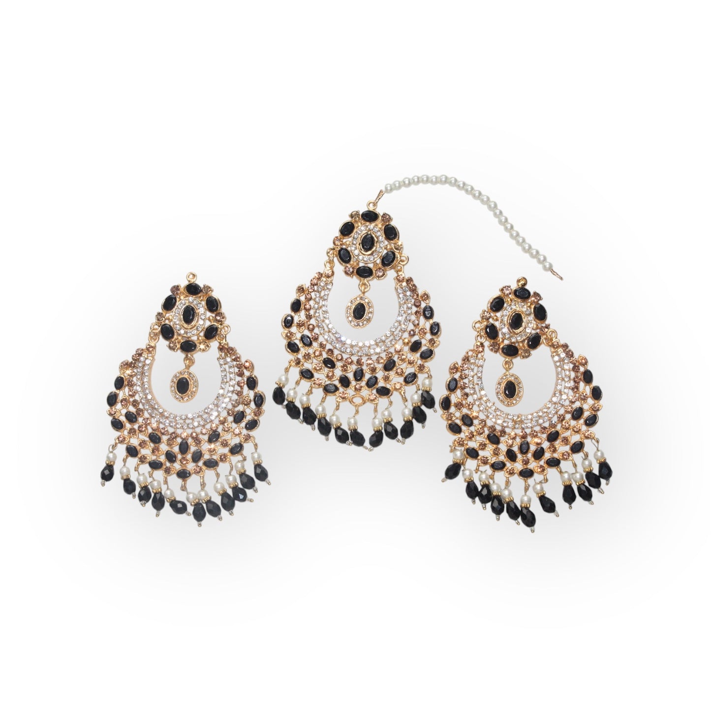 Bindi Kanta - Earrings with Headpiece - Khushi Boutique