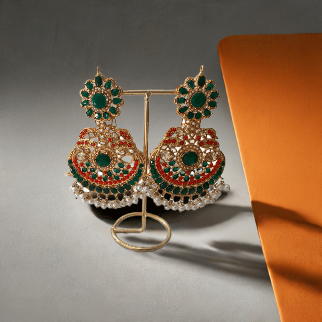 Bindiya Kanta - Earrings with Headpiece - Khushi Boutique