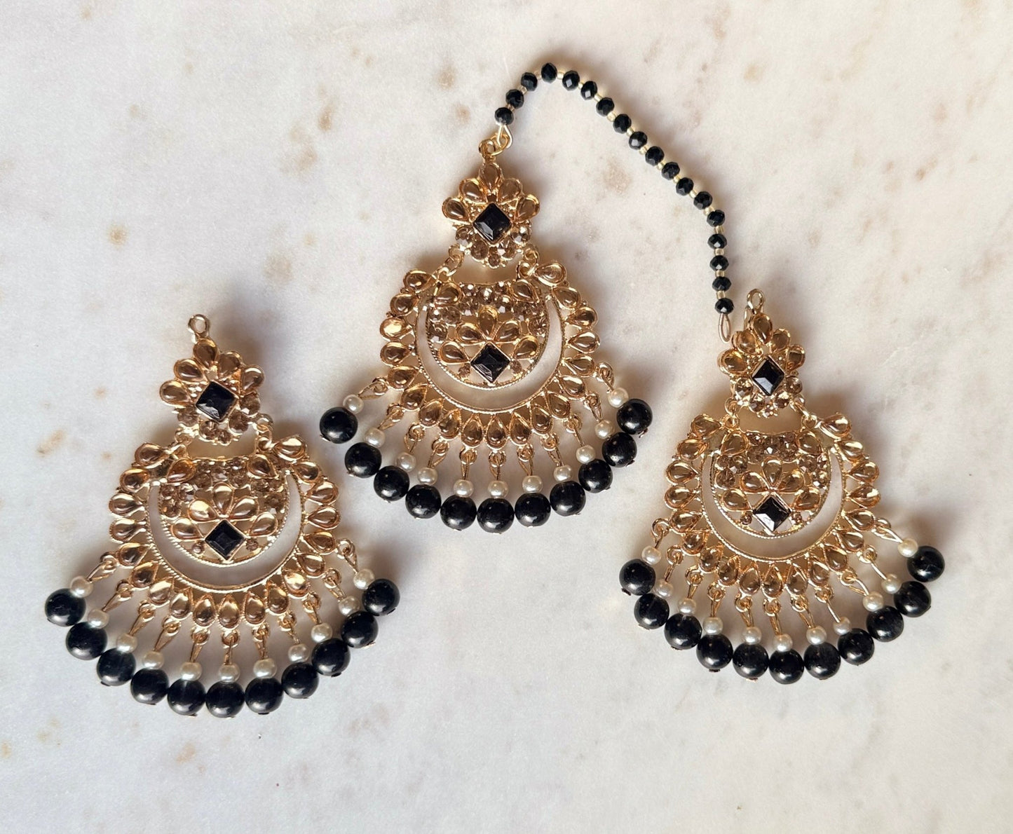 Bindiya Set - Earrings - Khushi Boutique