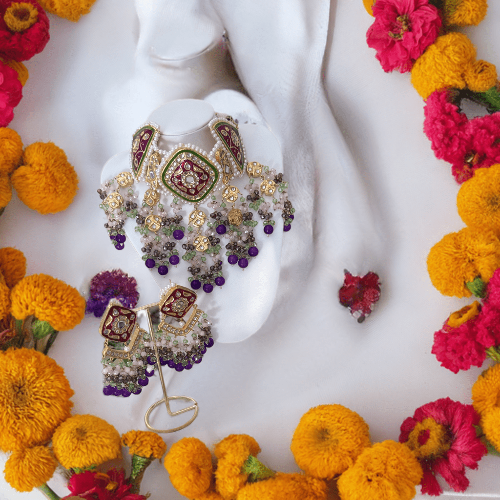 Bridal Set - Lilac - Khushi Boutique