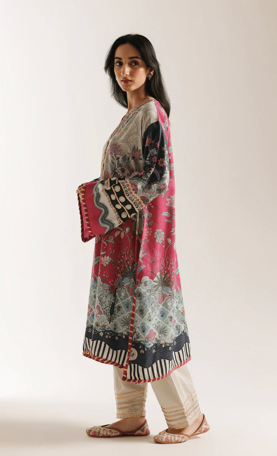 Embroidered Suit - ETHNC - Khushi Boutique