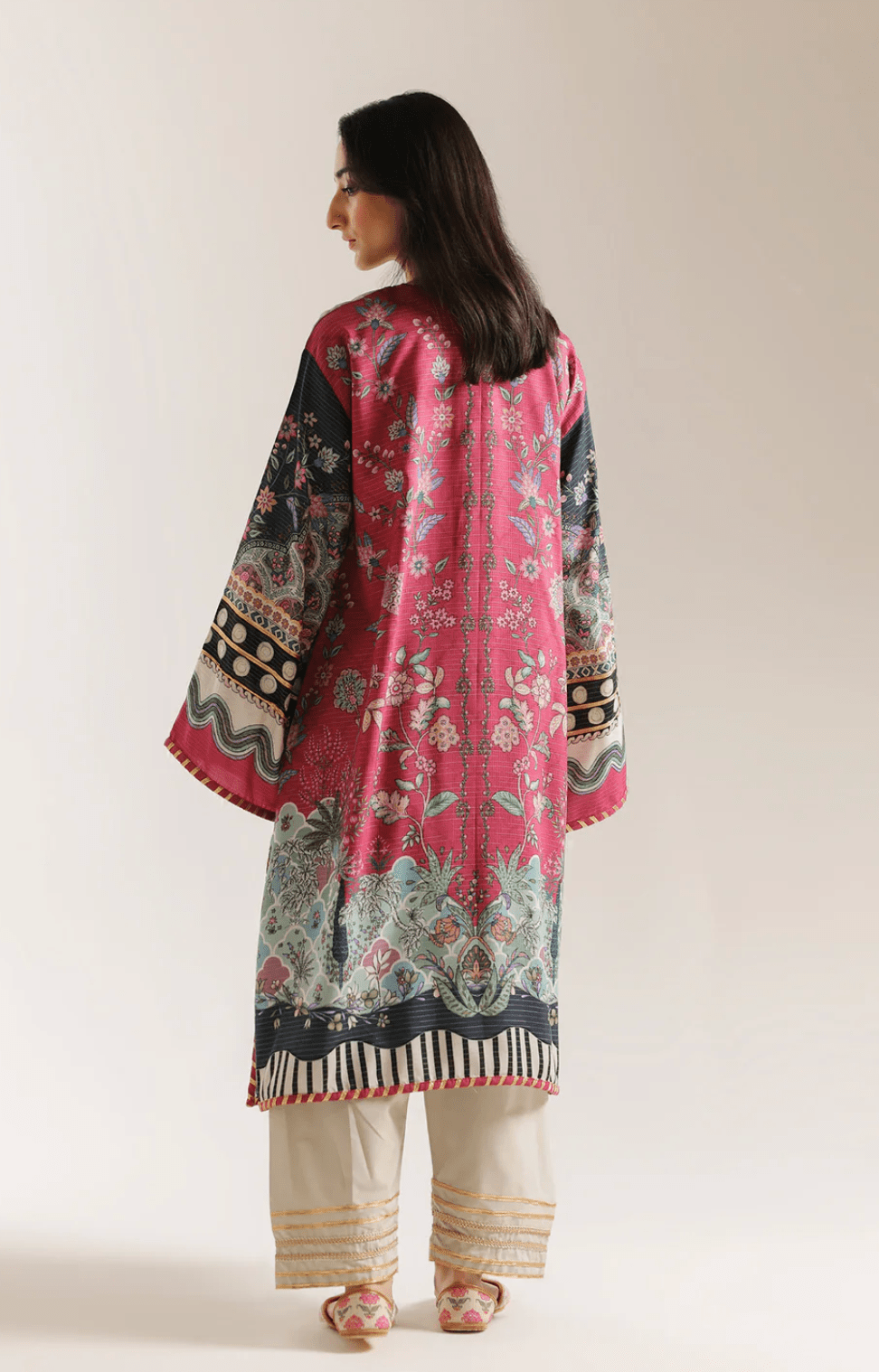Embroidered Suit - ETHNC - Khushi Boutique