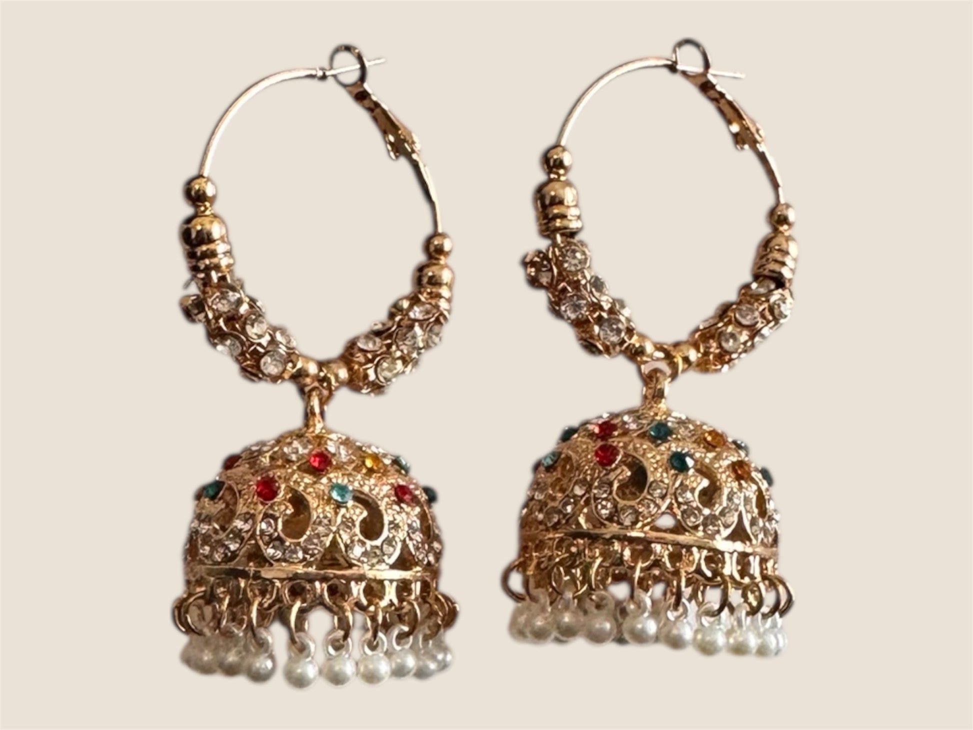 Jhumka Bali - Colourful - Khushi Boutique