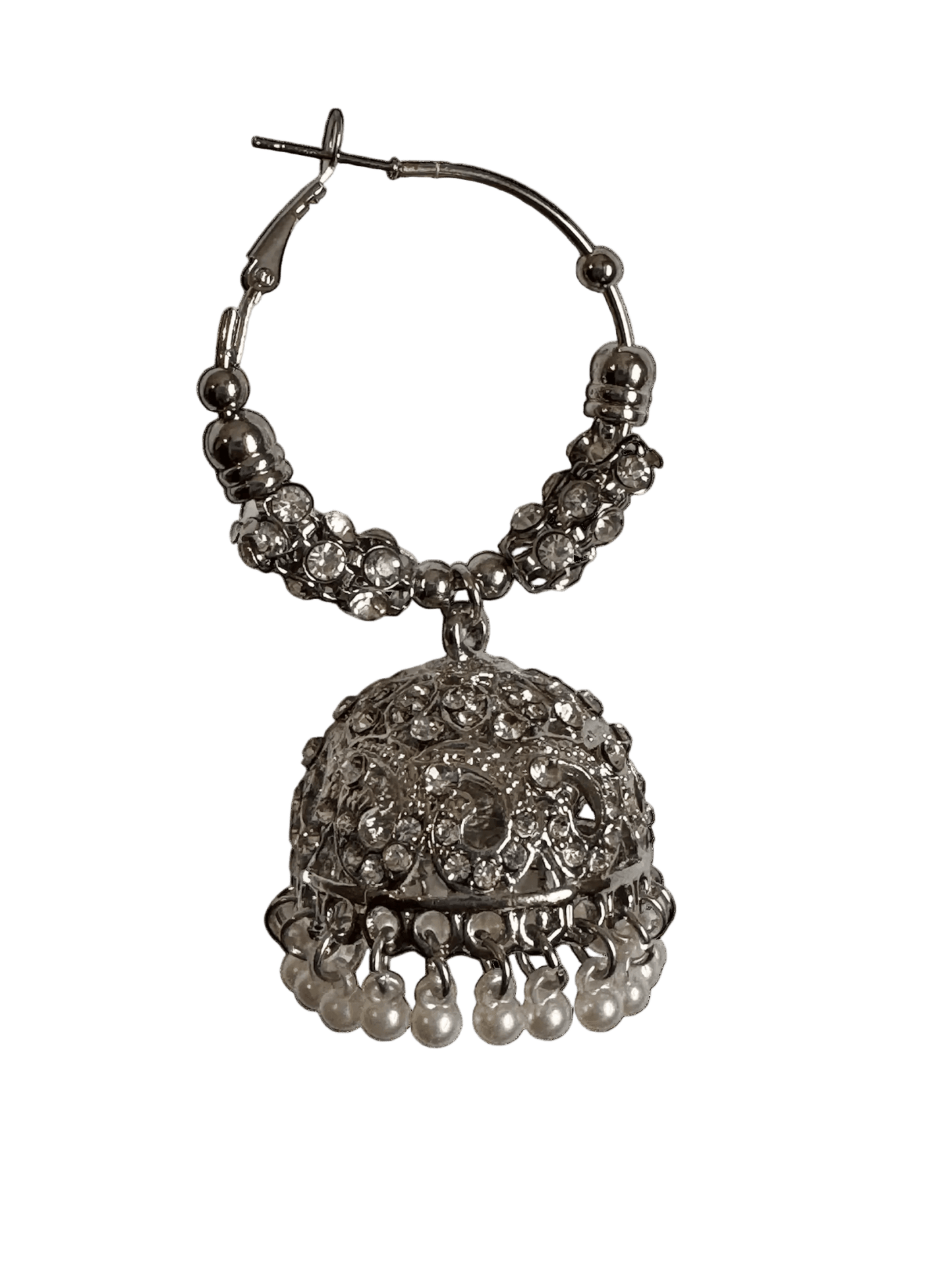 Jhumka Bali - Silver - Khushi Boutique