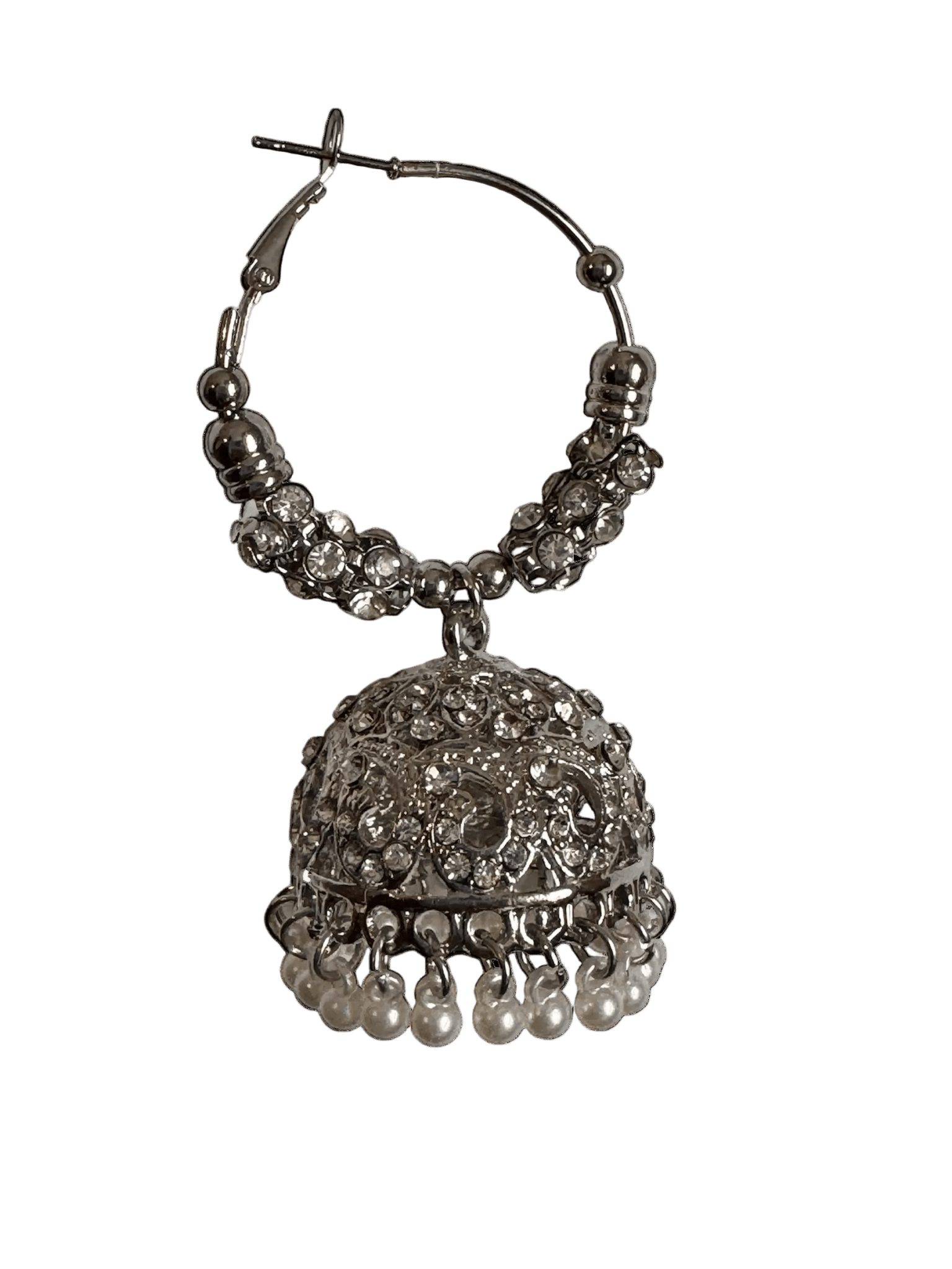 Jhumka Bali - Silver - Khushi Boutique