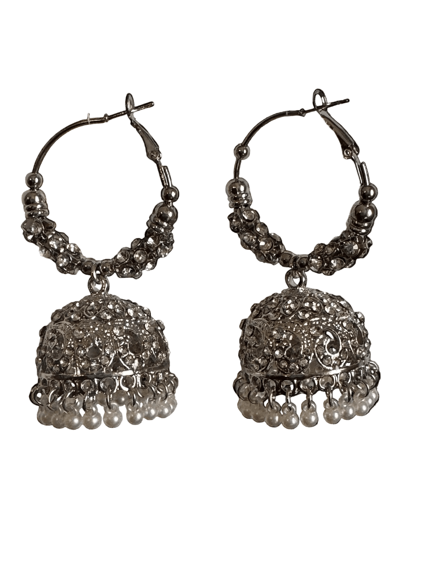 Jhumka Bali - Silver - Khushi Boutique