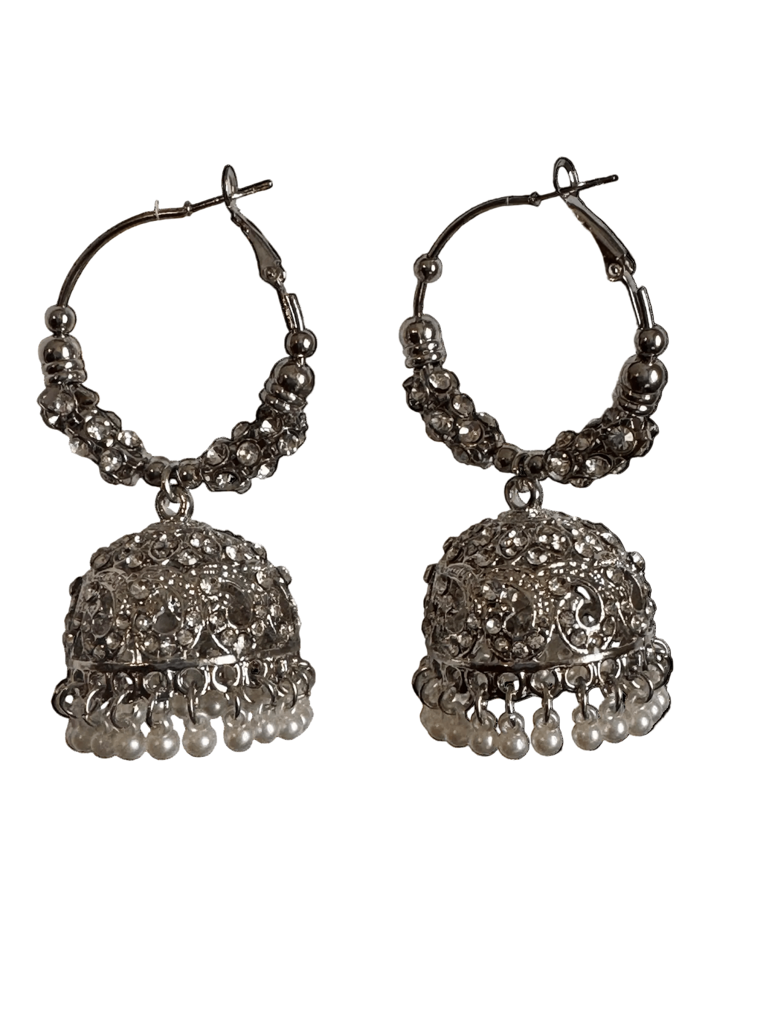 Jhumka Bali - Silver - Khushi Boutique