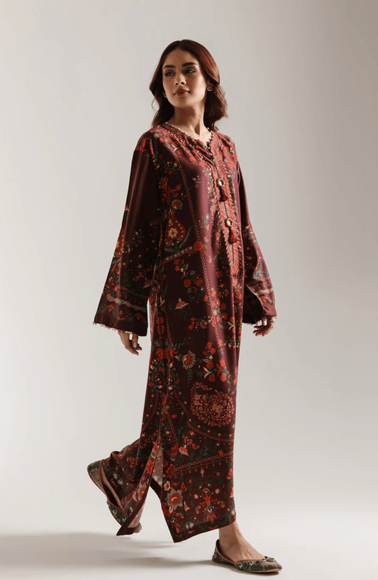 Kaftan Deep Maroon - ETHNC - Khushi Boutique