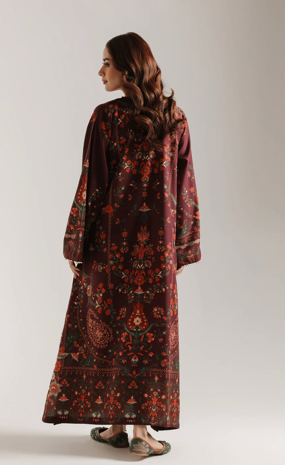 Kaftan Deep Maroon - ETHNC - Khushi Boutique
