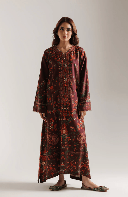 Kaftan Deep Maroon - ETHNC - Khushi Boutique