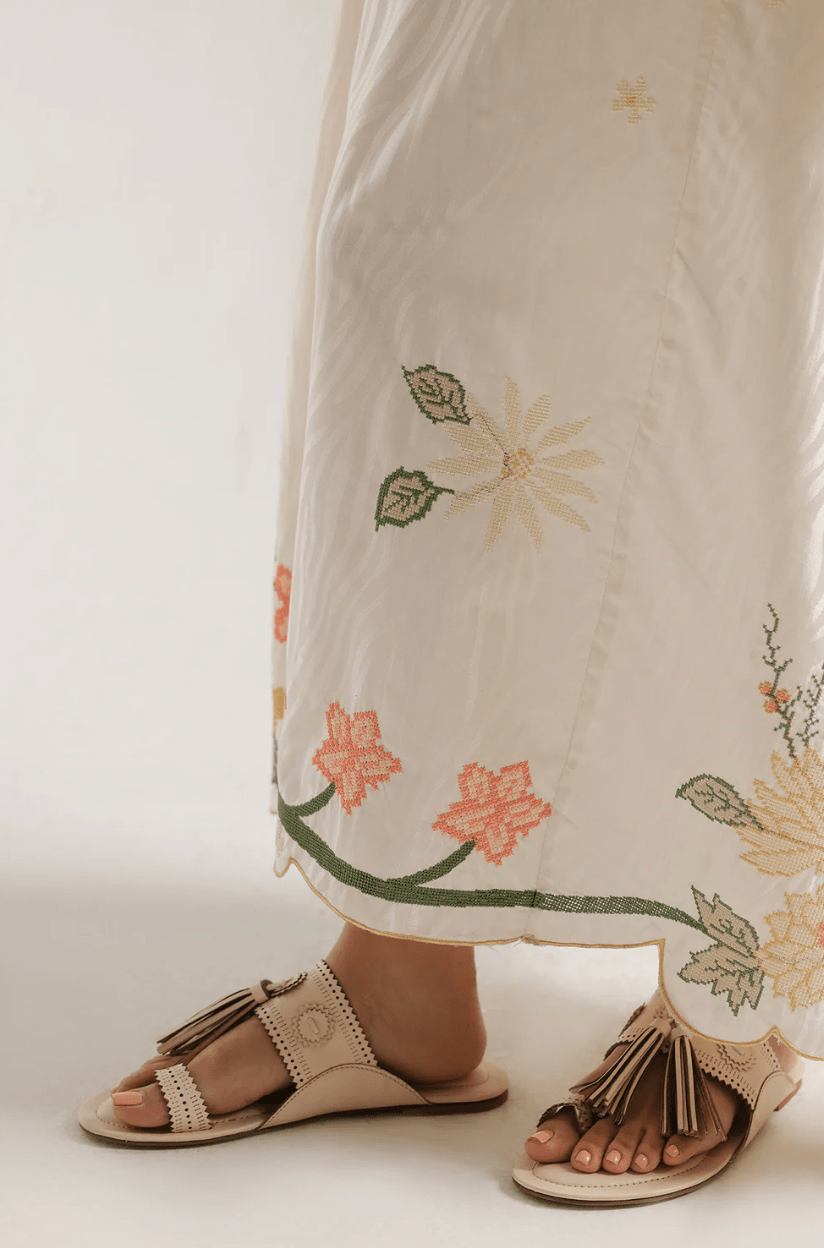 Kaftan Ivory - ETHNC - Khushi Boutique