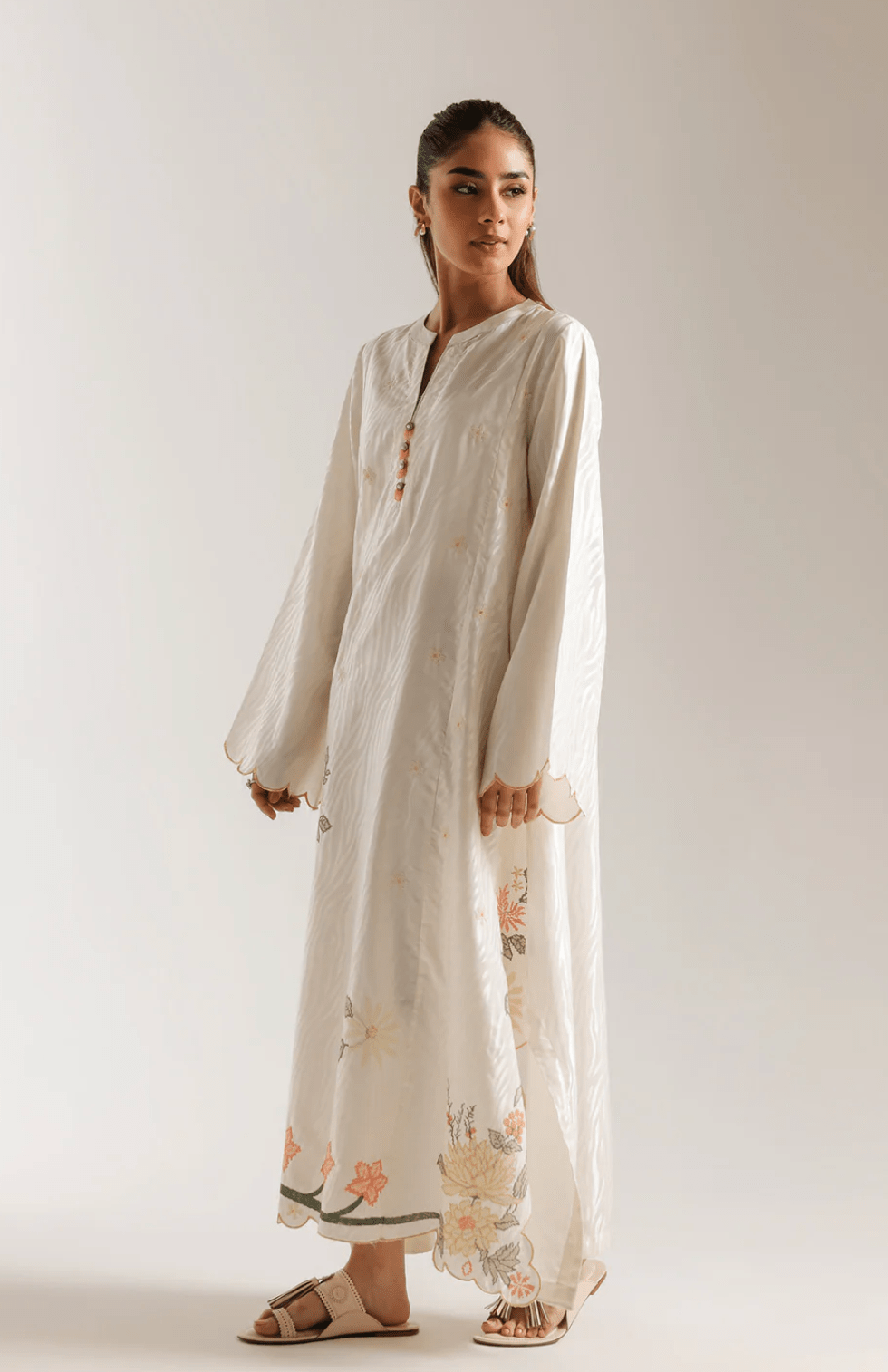 Kaftan Ivory - ETHNC - Khushi Boutique