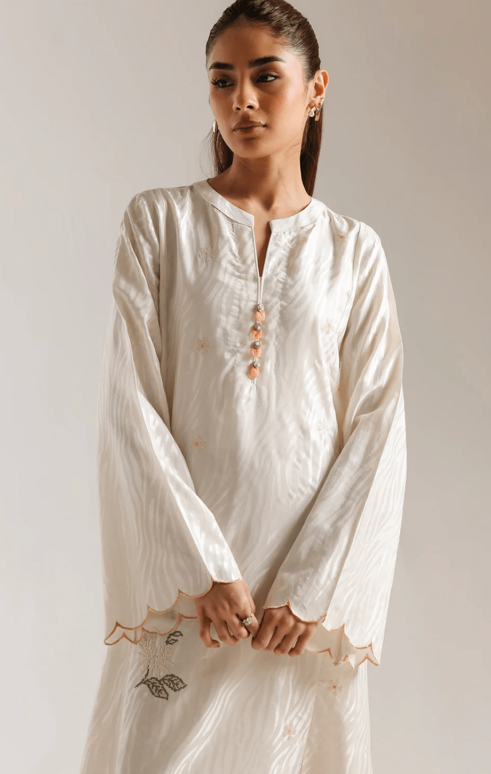 Kaftan Ivory - ETHNC - Khushi Boutique