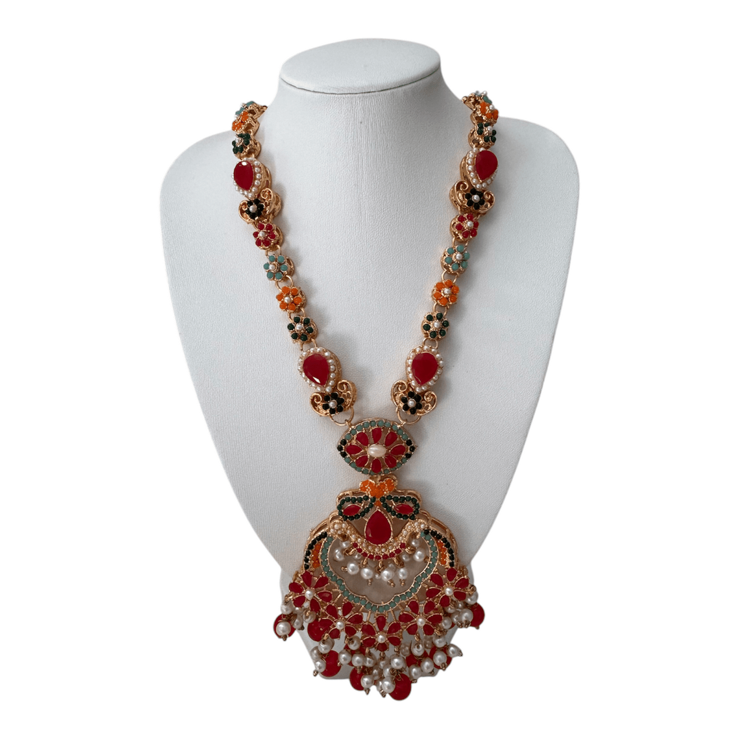 Mala Set Pink - Necklace - Khushi Boutique