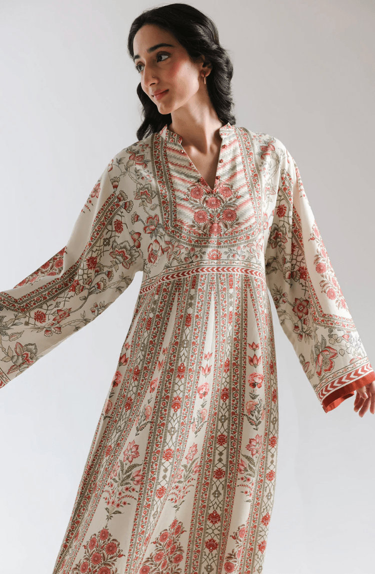 Printed Dress - Ethnc - Khushi Boutique