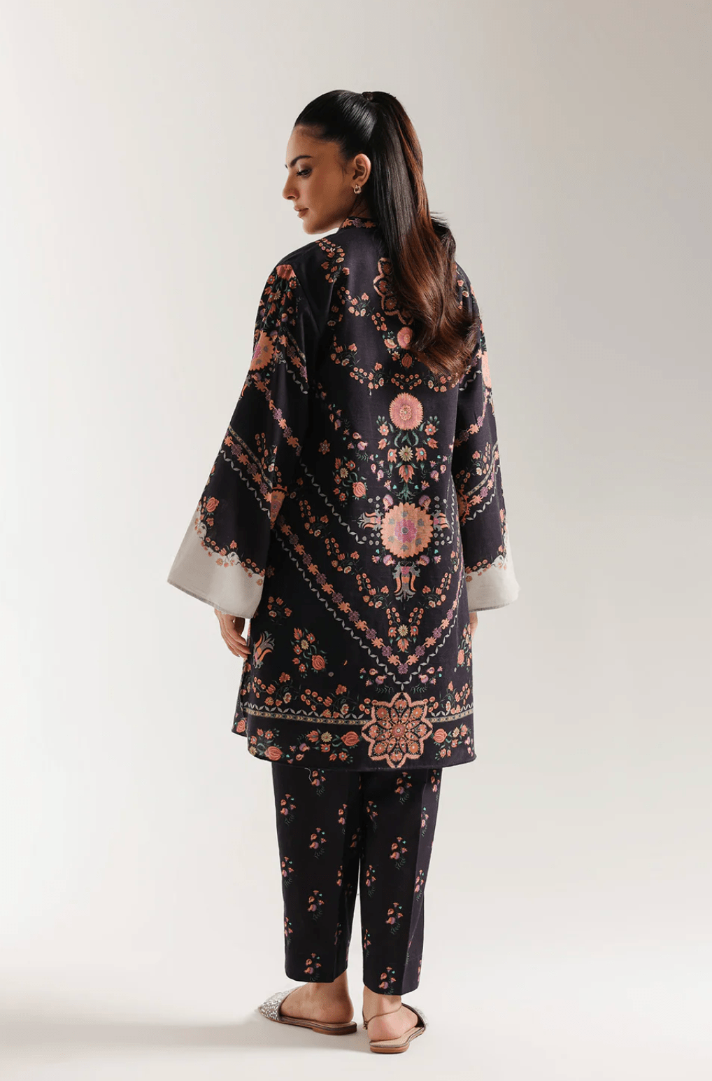 Printed Suit Dark Purple - ETHNC - Khushi Boutique