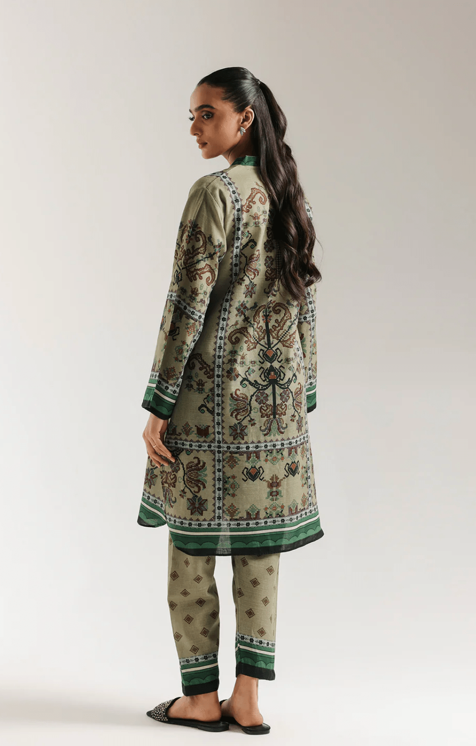 Printed Suit Green - ETHNC - Khushi Boutique