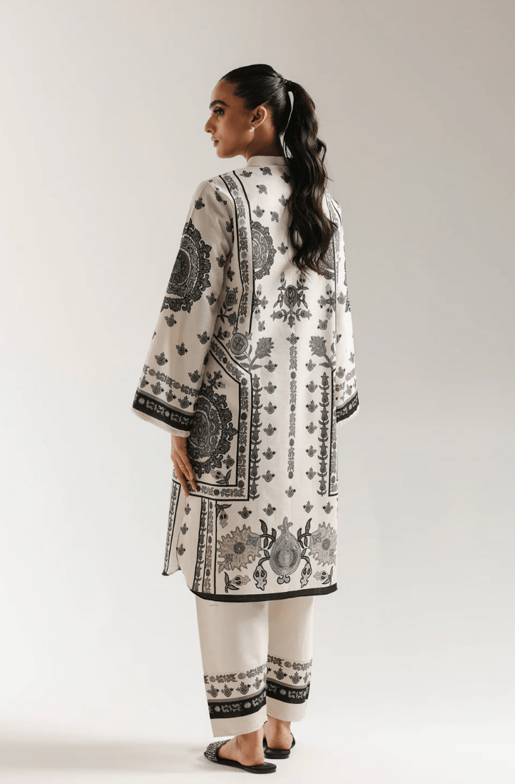 Printed Suit - Stone - Khushi Boutique