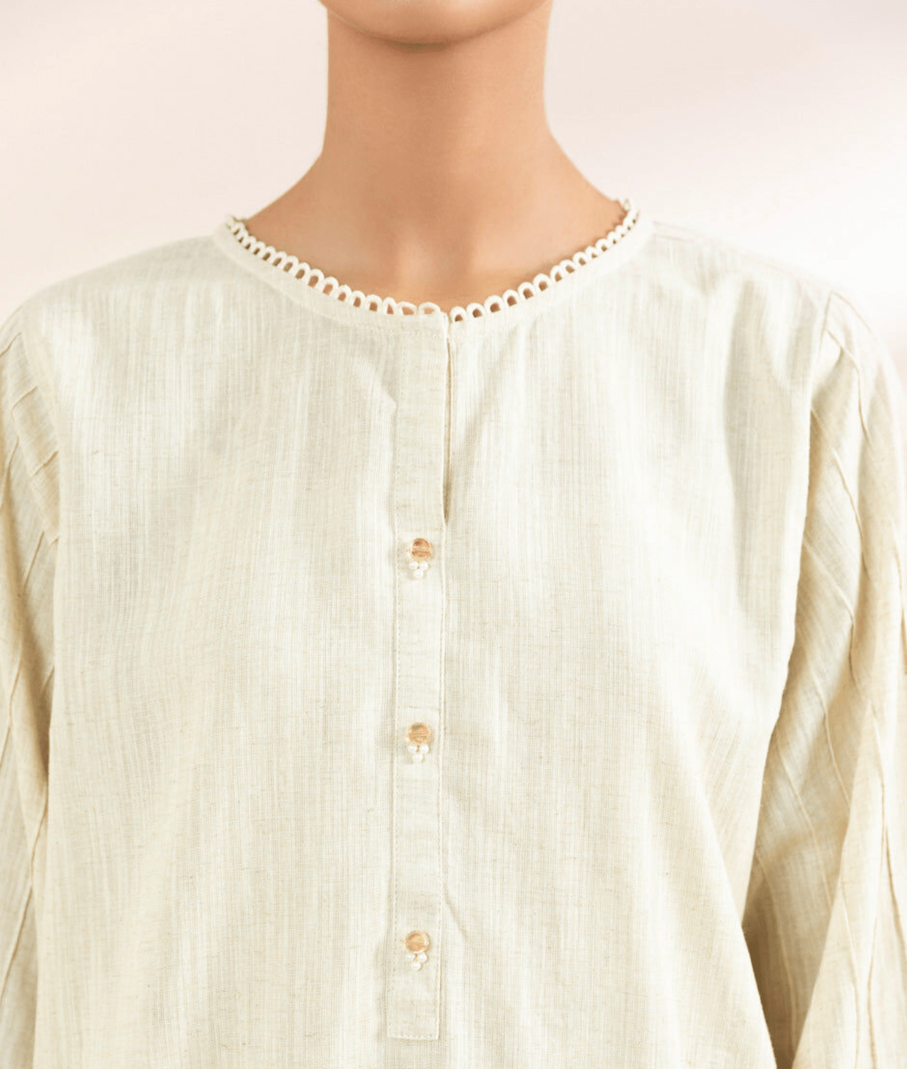 Solid Cotton Linen Shirt - Sapphire - Khushi Boutique