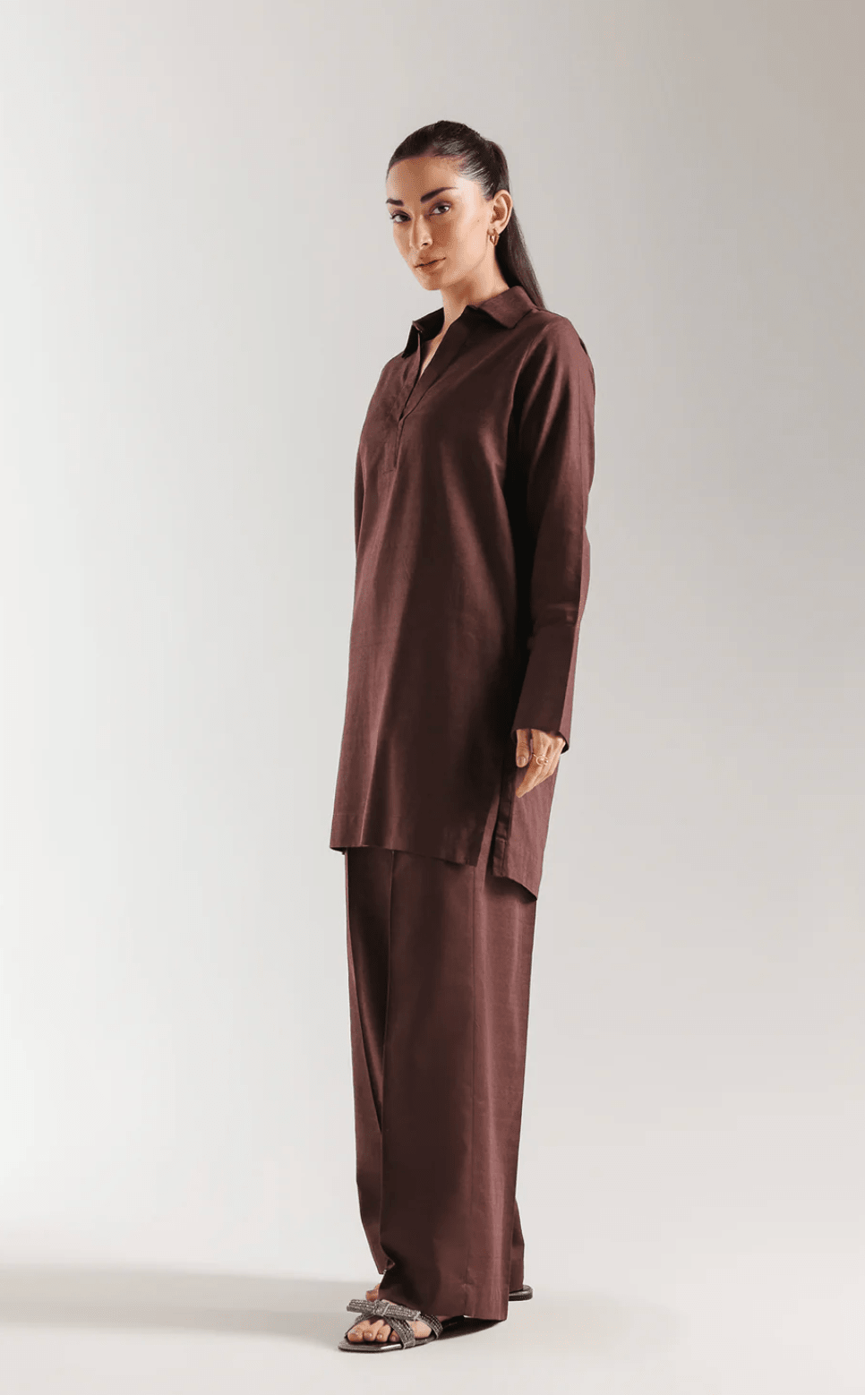 Solid Suit Burgundy - ETHNC - Khushi Boutique