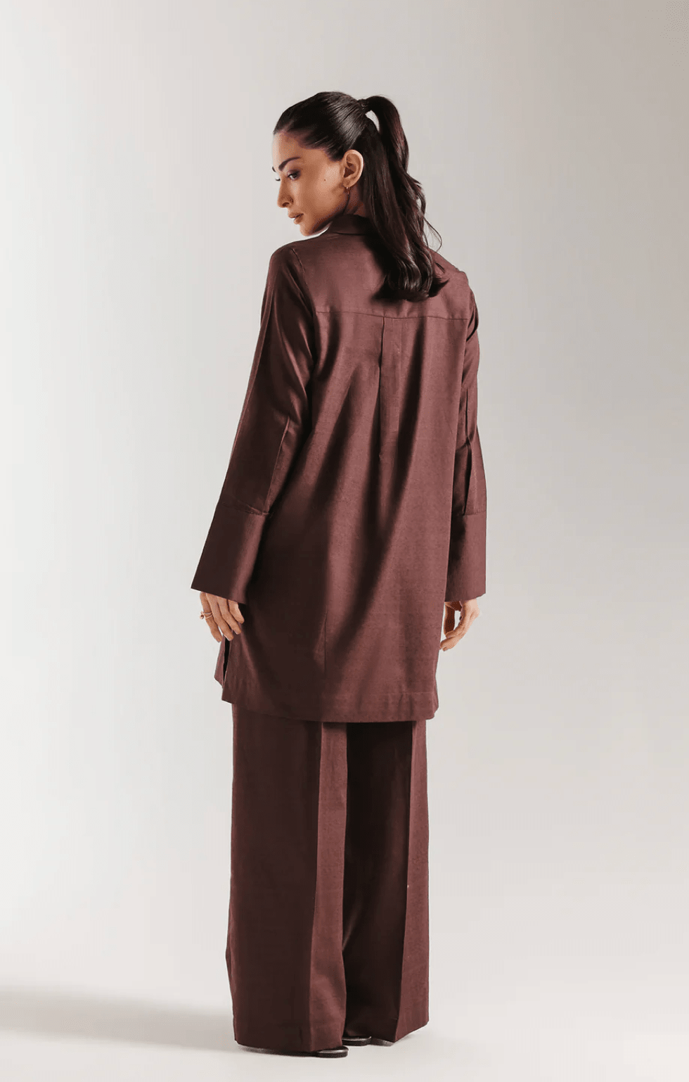 Solid Suit Burgundy - ETHNC - Khushi Boutique