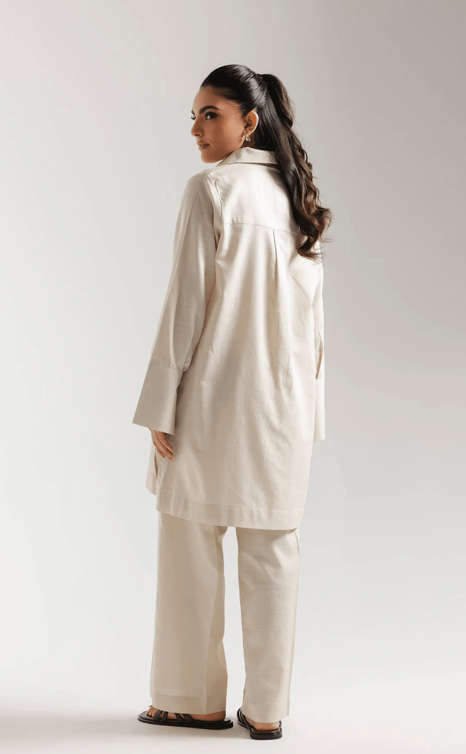 Solid Suit Coconut - ETHNC - Khushi Boutique