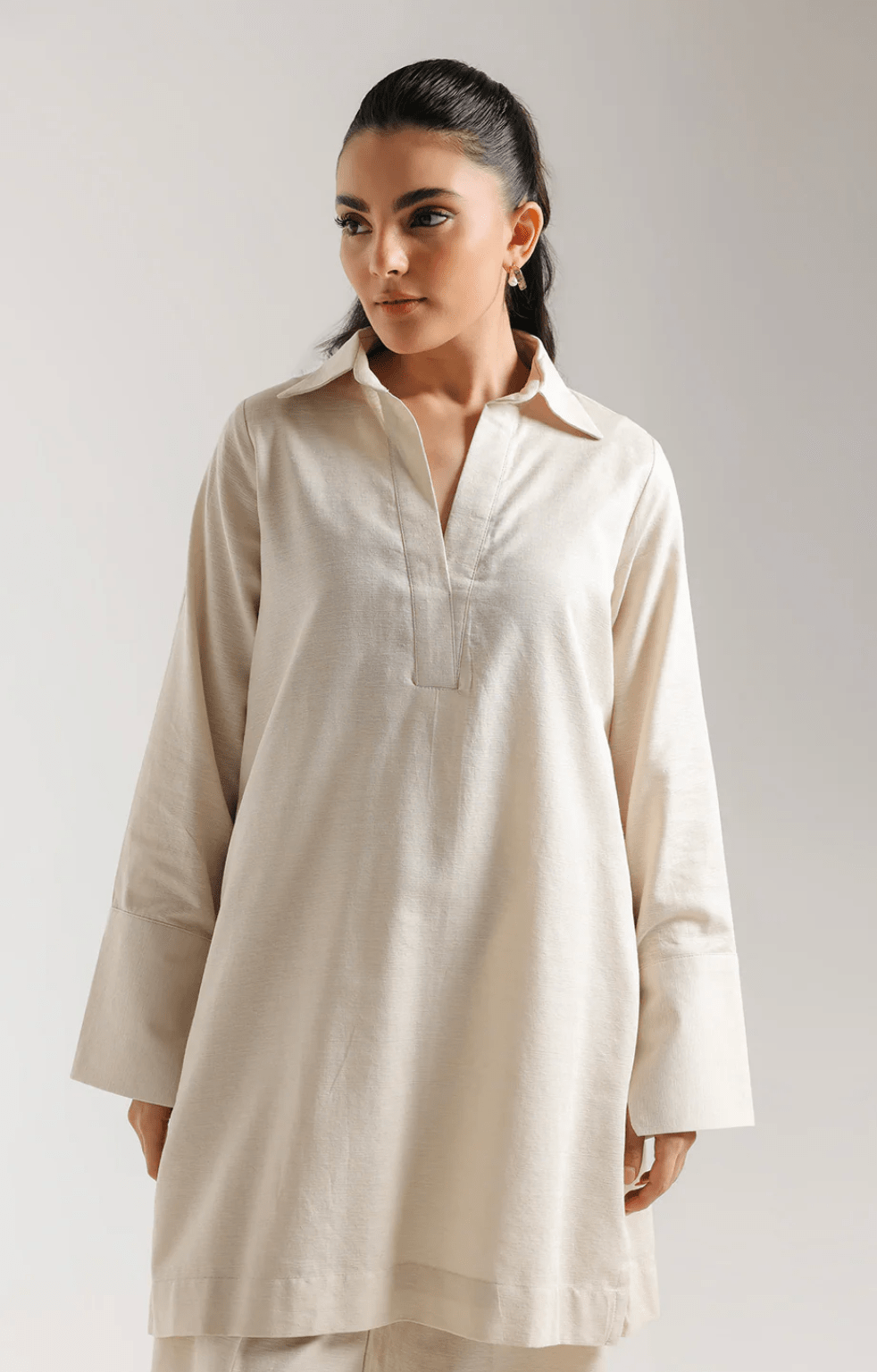 Solid Suit Coconut - ETHNC - Khushi Boutique