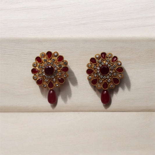 Tops with Colour Pearl - Earrings - Khushi Boutique